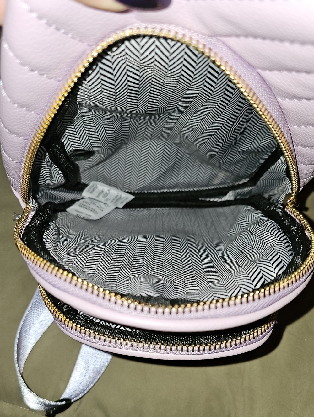 Stylish Lilac Women's Mini Backpack - Fashionable Everyday Bag